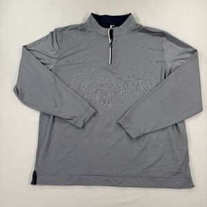 FootJoy FJ ProDry 2XL Performance Stretch Pencil Stripe 1/4 Zip Pullover Golf